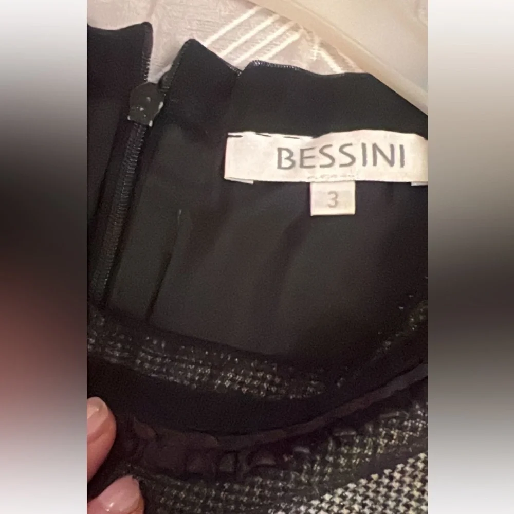 Bessini Elegant Black and Gray office Women's pencil Dress size M - Picture 10 of 10